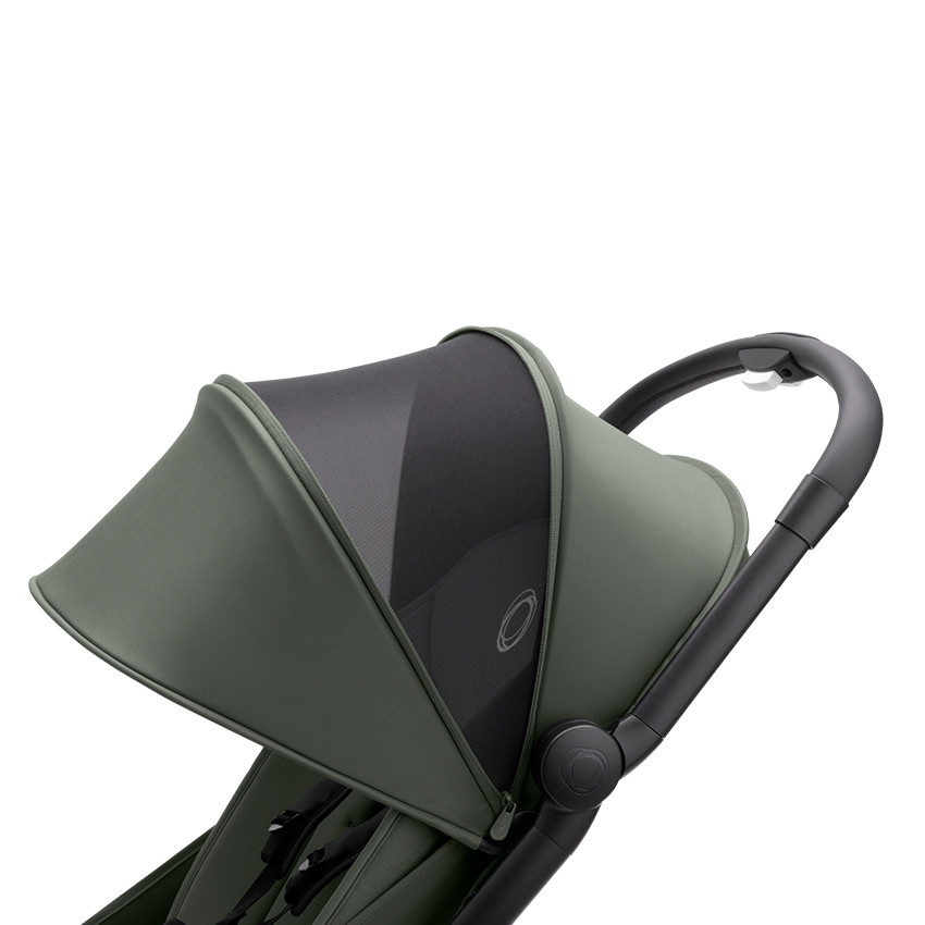 Poussette Butterfly complète - Noir/Vert forêt 