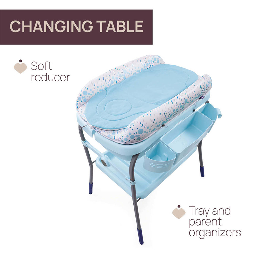 Luiertafel en bad Cuddle & Bubble Comfort Ocean 