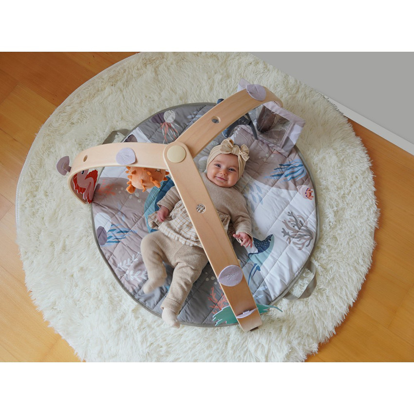 Speeltapijt met houten bogen Ocean Bliss 