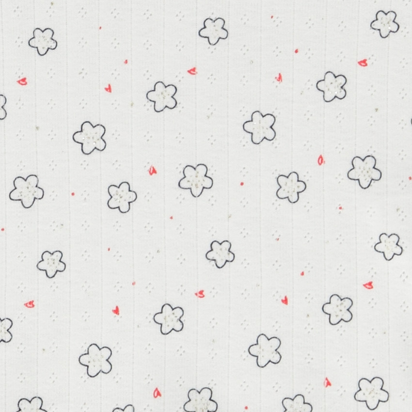 T-shirt manches longues effet côtelé pour bébé fille 