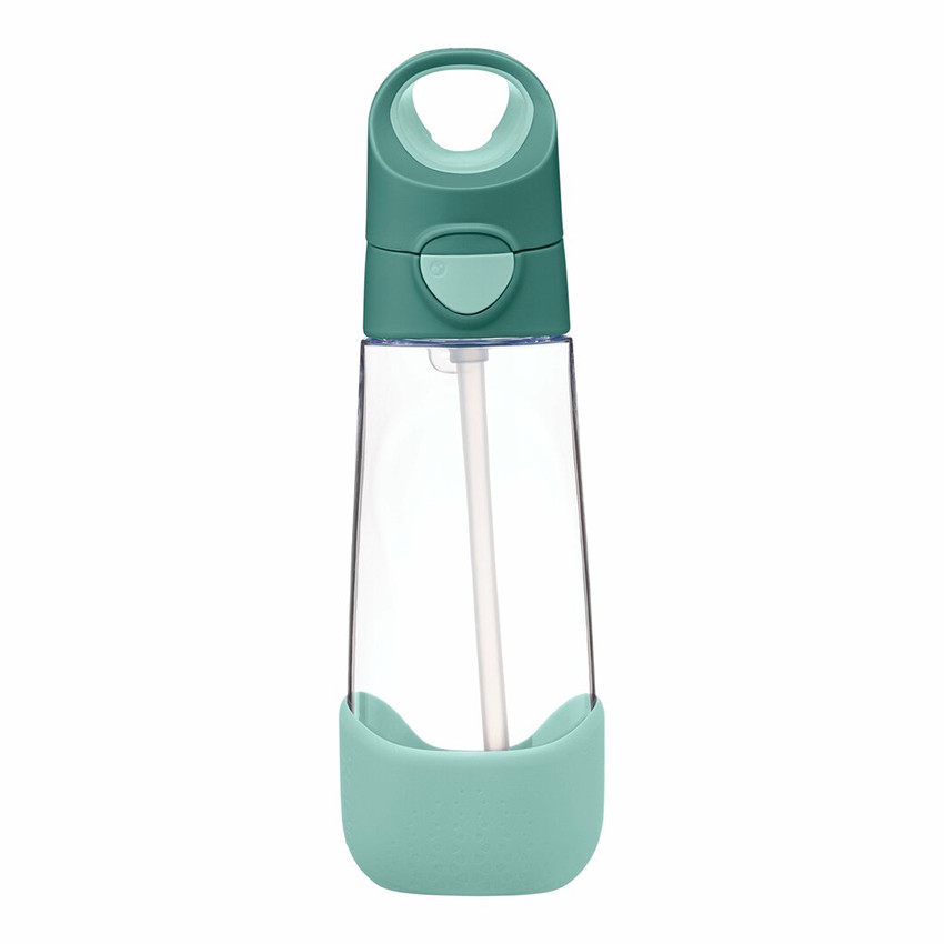 Gourde Tritan avec paille en silicone 600ml Vert Émeraude 