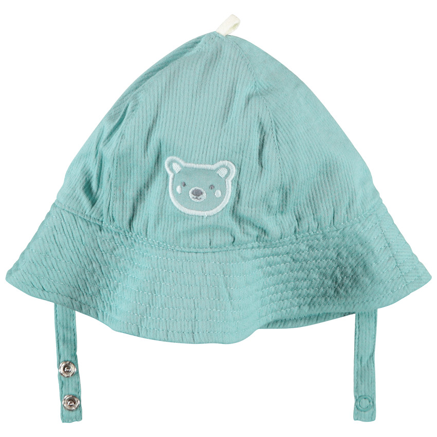 Bob effet velours côtelé avec ourson brodé pour bébé garçon 