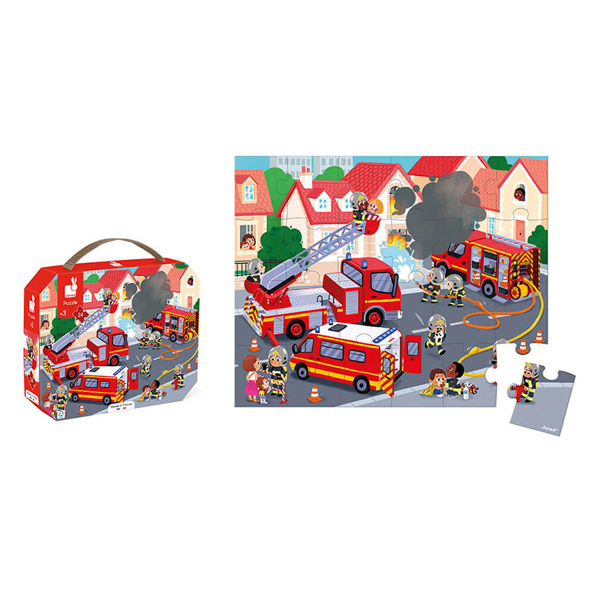 Puzzle 24 pièces Pompiers 
