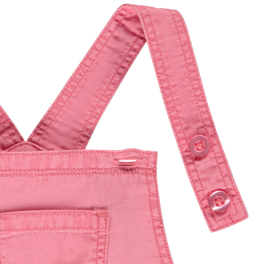 Overgooier jurk met gestrikte bedrukte riem voor baby meisje 