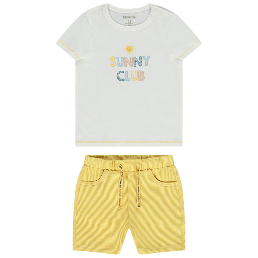 Ensemble 2 pièces avec print fantaisie pour bébé garçon 