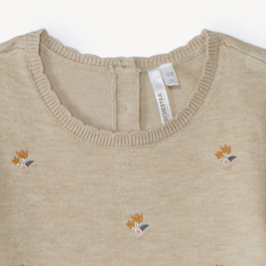 Set van 2 delen complete look in breiwerk voor babymeisje 