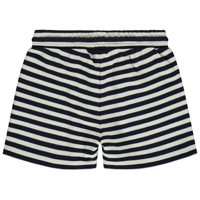 Gestreepte fantasie mesh short voor meisjes 