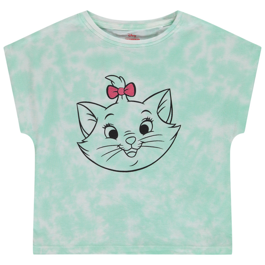 T-shirt korte mouwen tie & dye effect Marie Disney voor meisjes 