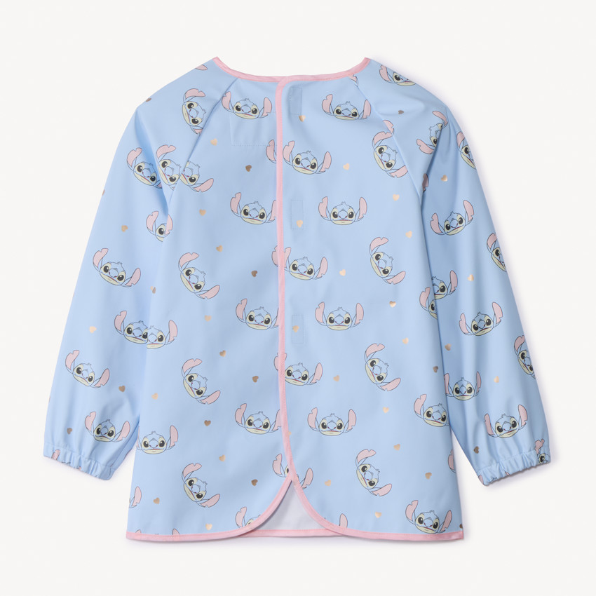 Tablier manches longues imprimé Stitch Disney pour fille 