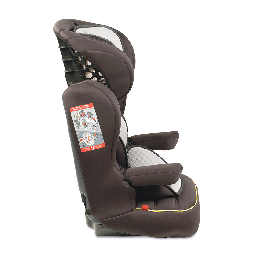 Autostoel Quilt Groep 1/2/3 (van 9 tot 36 kg) - Bruin 