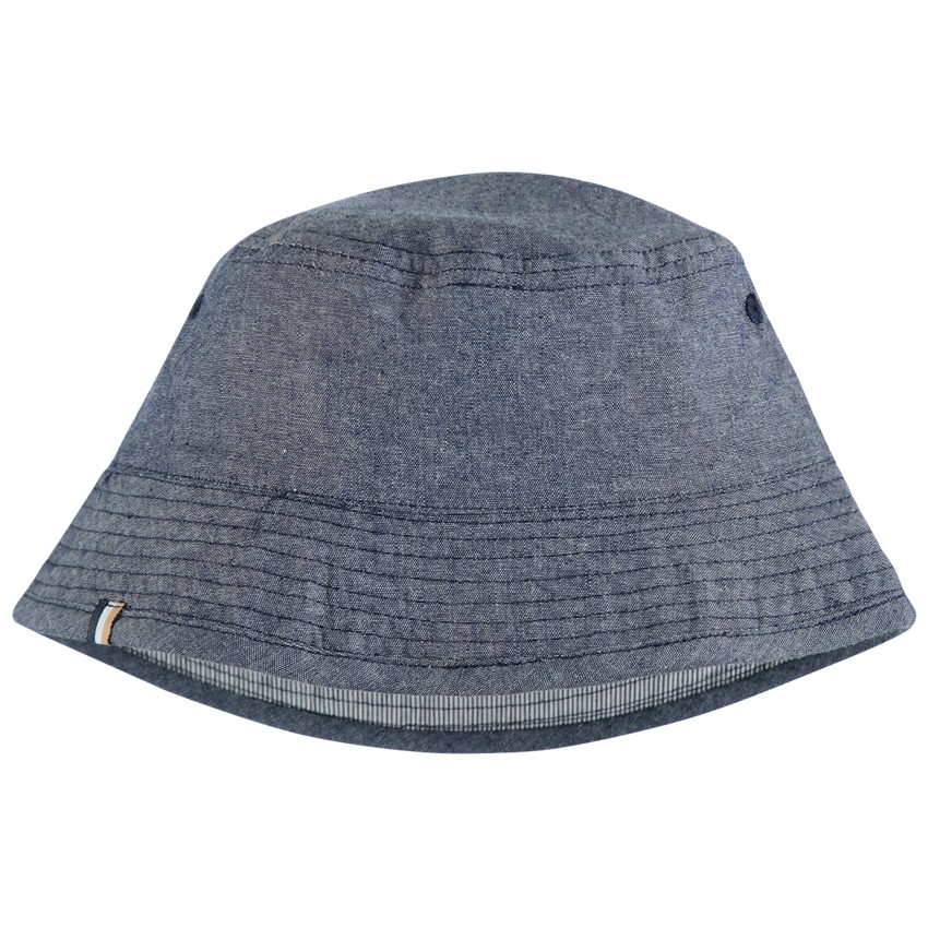 Bob réversible chambray et rayé 