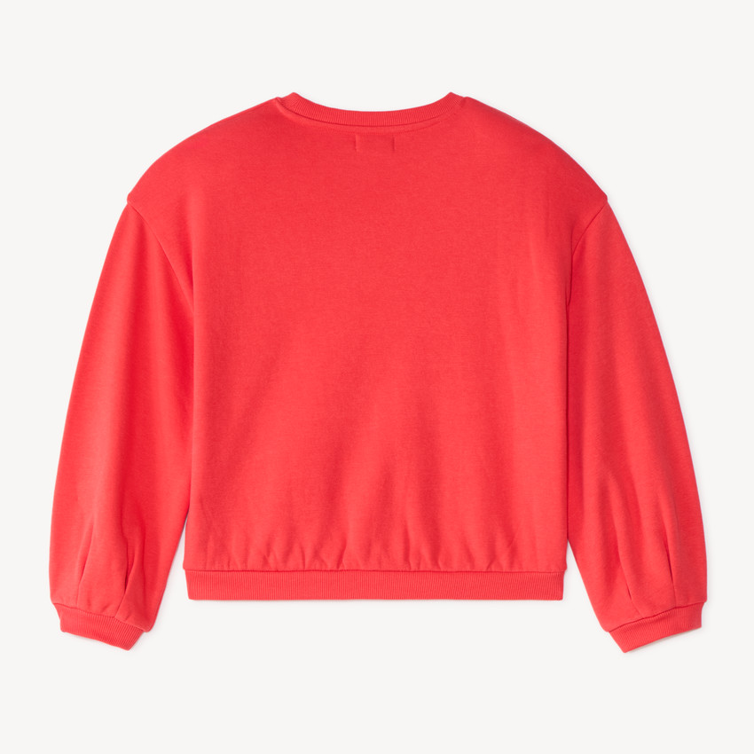 Sweatshirt meisjes oversized van fleece met Hello Kitty borduurwerk 