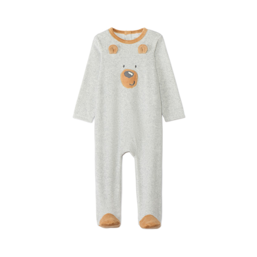 Pyjama in fluweel fantasie voor babyjongens 