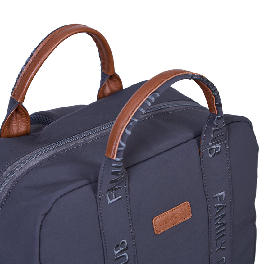 Sac à dos Family Club Signature + pochette + matelas à langer urban gris foncé 