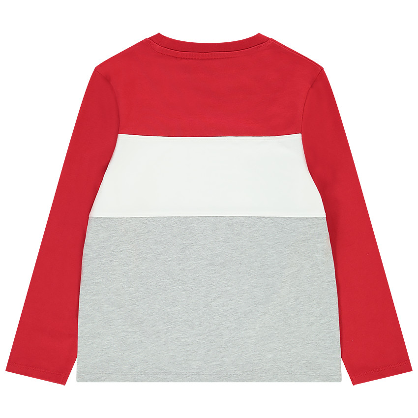 T-shirt manches longues en jersey effet color block print Cars Disney pour garçon 