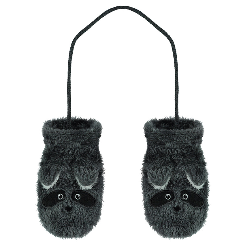 Moufles en sherpa avec oreilles en relief et détails brodés 