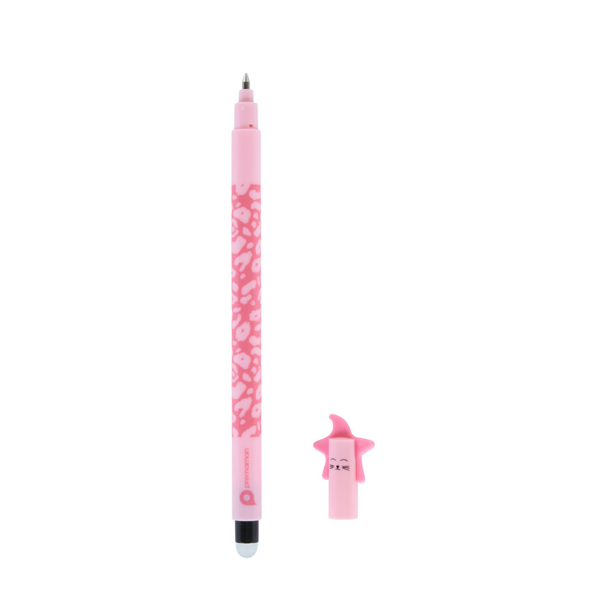 Stylo chat à encre gel effaçable 