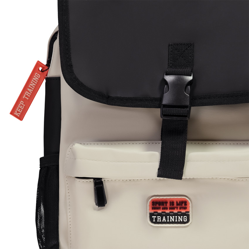 Kleurblok effect waterafstotende canvas rugzak voor jongens 