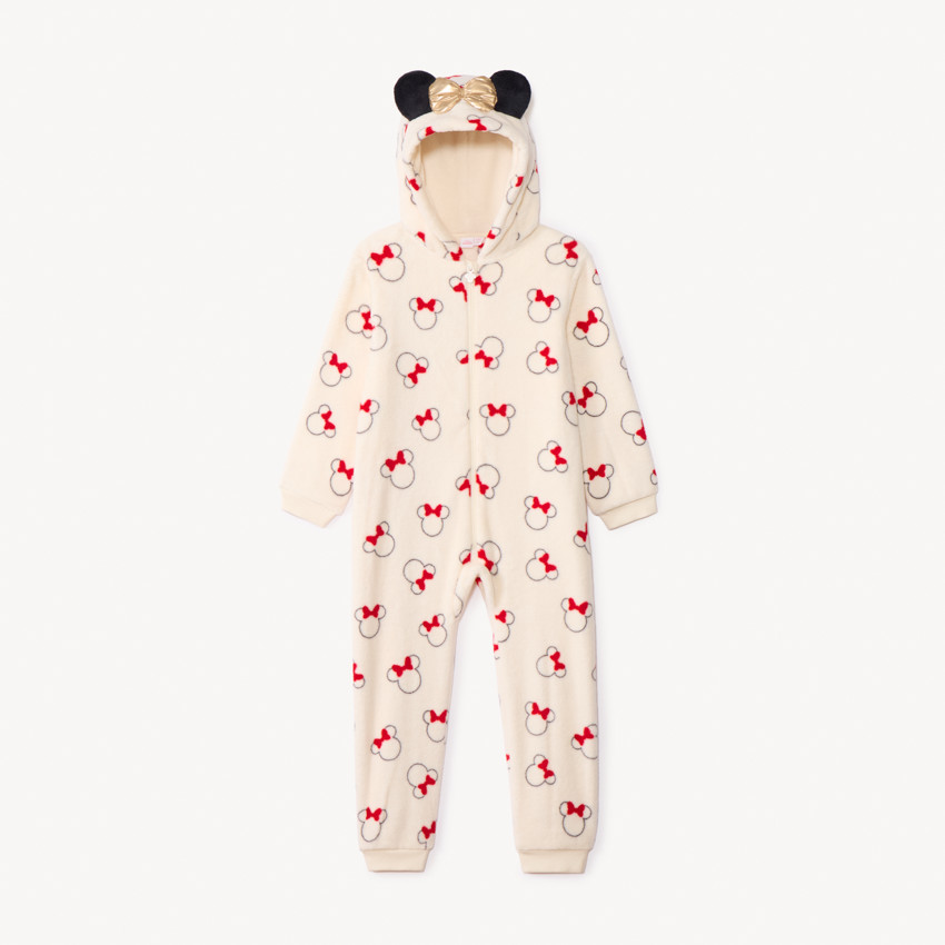 Surpyjama ludique Minnie Disney en sherpa fille 