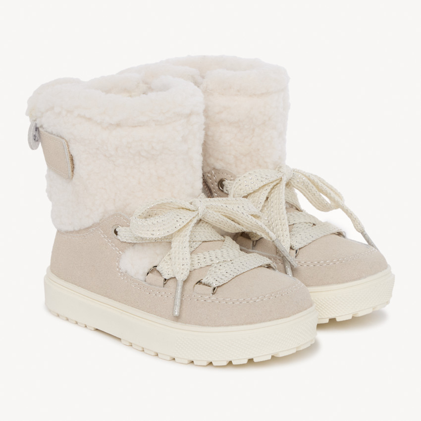 Booties met moumoute voor meisjes, ideaal voor après-ski. 
