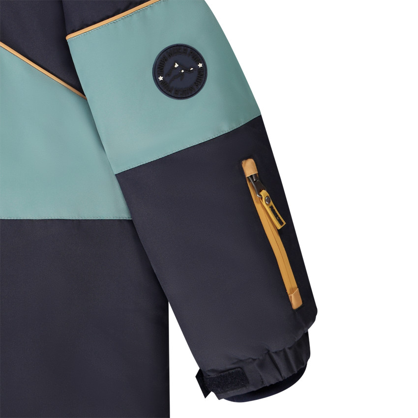 Skipak met afneembare kap in colour block effect voor jongen 