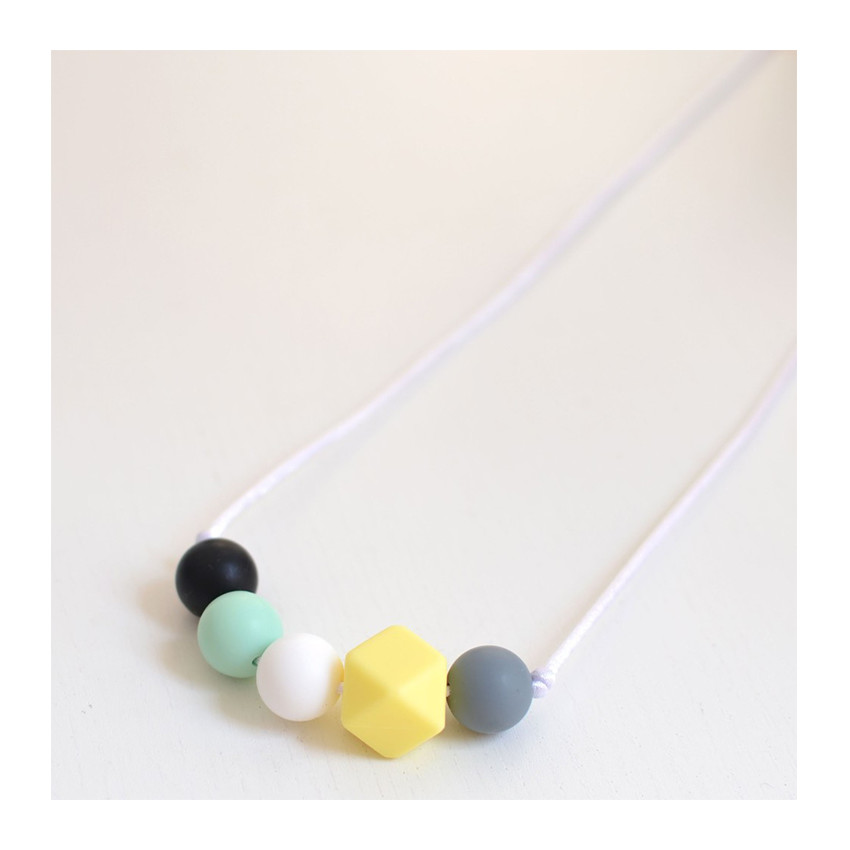 Bijtring siliconen halsketting Buenos aires 