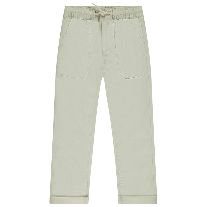 Pantalon uni en toile pour garçon  