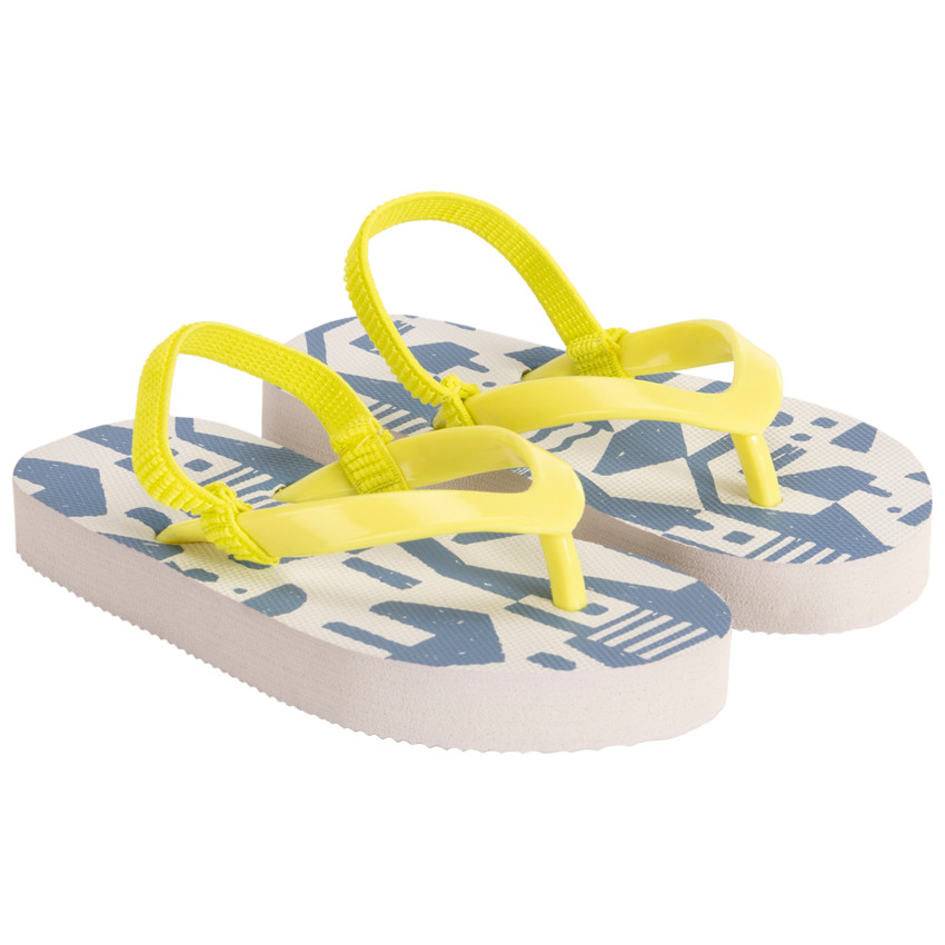 Tongs imprimé abstrait pour garçon avec lanière selon l'âge 