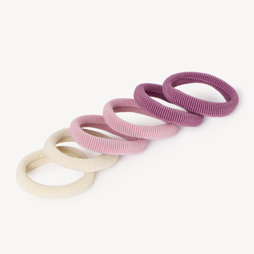 Set van 6 haarspeldjes en klemmetjes met 6 elastiekjes voor meisjes 