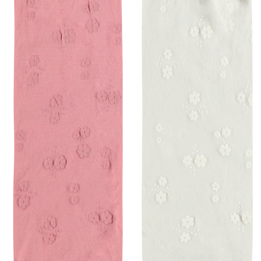 Set van 2 dunne bloemenpanty