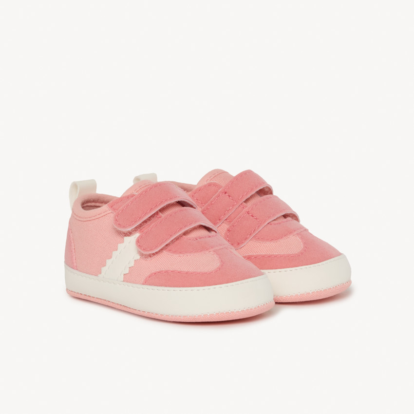 Baskets basses à bande pour bébé fille 