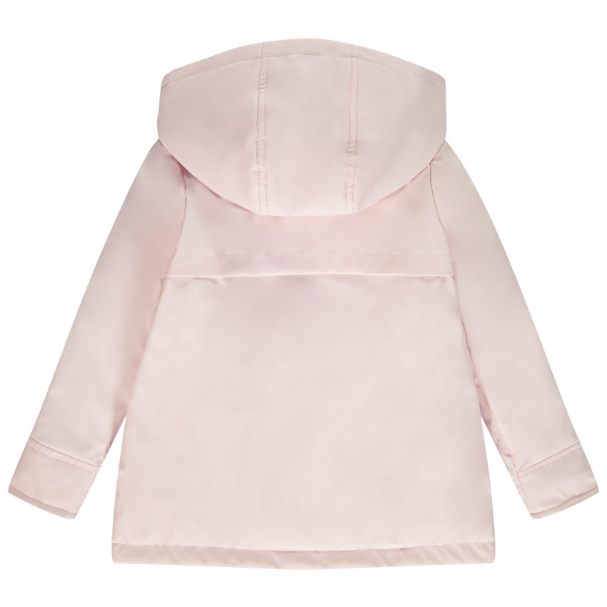 Parka gom effen gewatteerd en gevoerd voor meisjes 