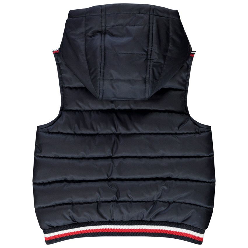 Doudoune sans manches avec capuche pour bébé garçon 