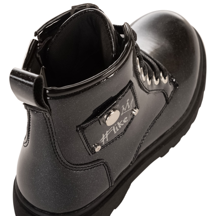 Booties met glanzende pailletten en patch voor meisjes 