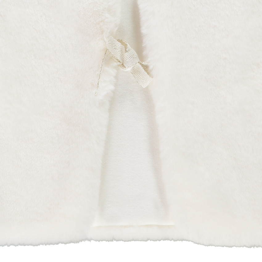 Gilet serveur sans manches en fausse fourrure pour bébé fille 