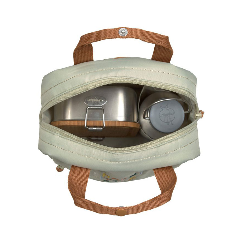 Mini sac à dos carré Little Gang Light Kaki 