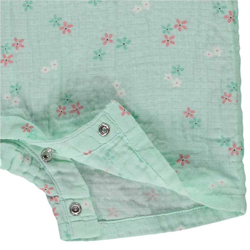 Ensemble 2 pièces combishort + bandeau imprimés pour bébé fille 