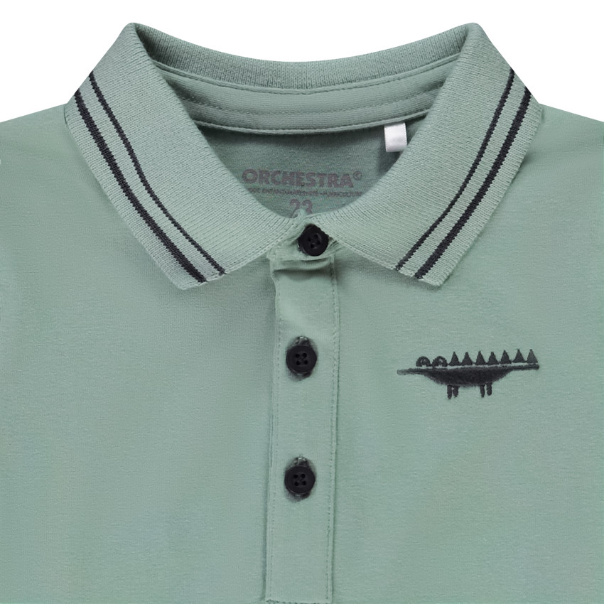 Polo manches longues brodé pour bébé garçon 