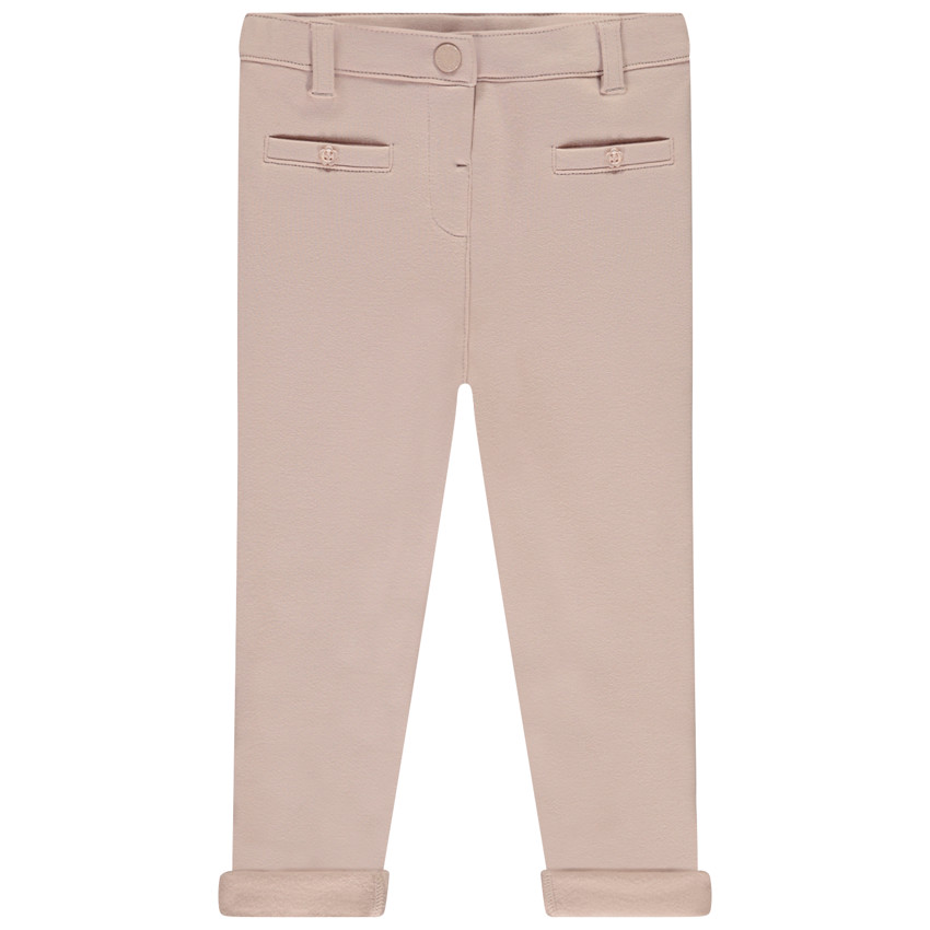 Pantalon en molleton uni pour bébé fille 