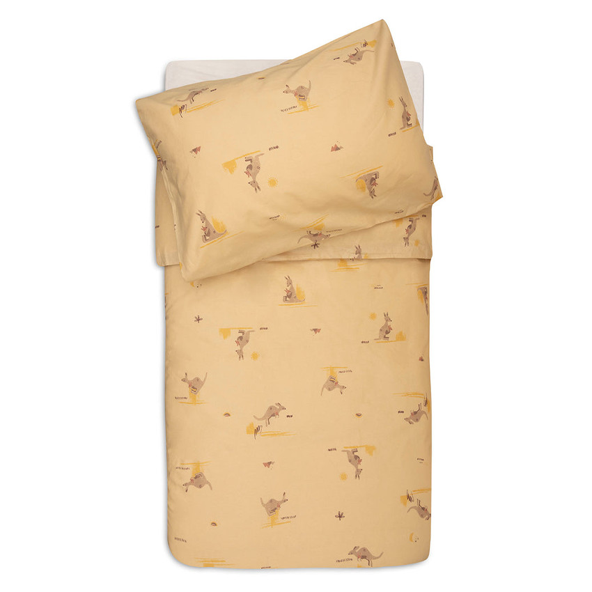 Housse de couette + taie 100X140CM Kangaroots 