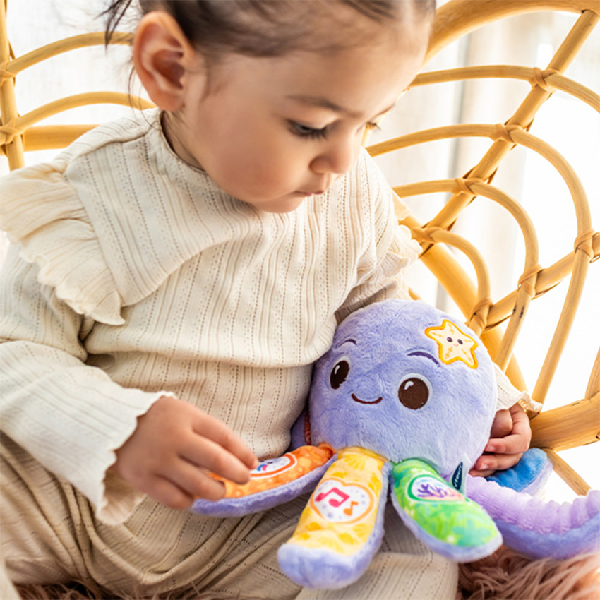 Peluche d'activité Lila Lumi pieuvre Musicale FR 