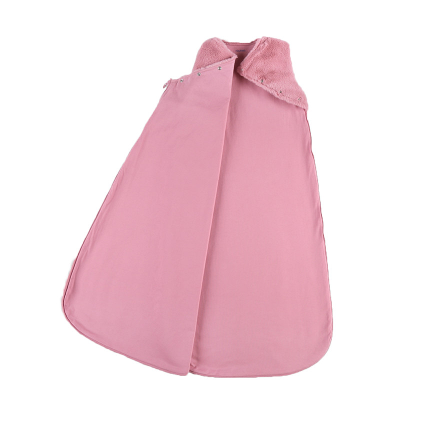 Gigoteuse sans manches en fausse fourrure 100 cm - Rose 