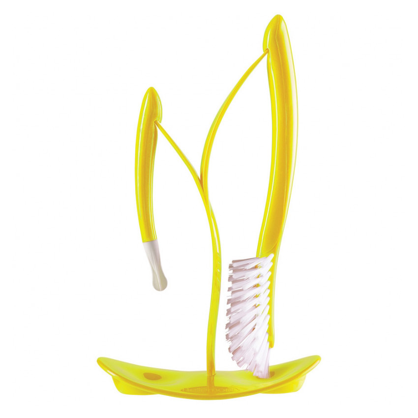 Goupillon et support – Jaune 