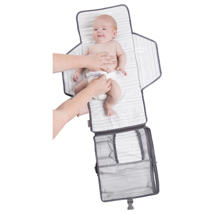 Matelas à langer portable Gris 