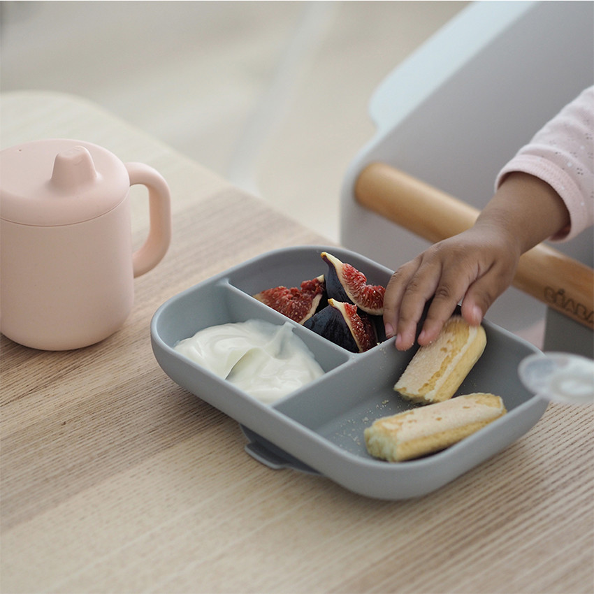 Coffret d'apprentissage en silicone avec tasse - Pink 