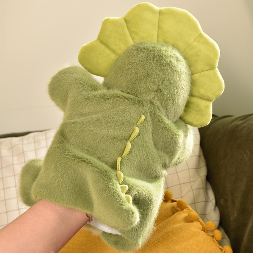 Doudou Marionnette Podcolle 24CM Dino 