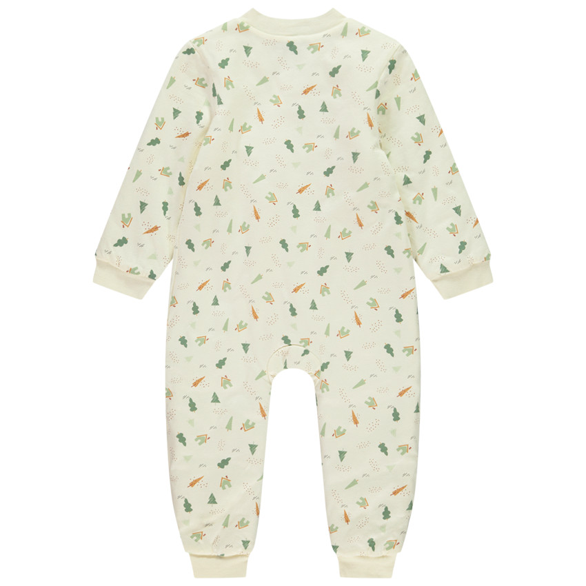 Pyjama topper met rits en print voor baby jongen 