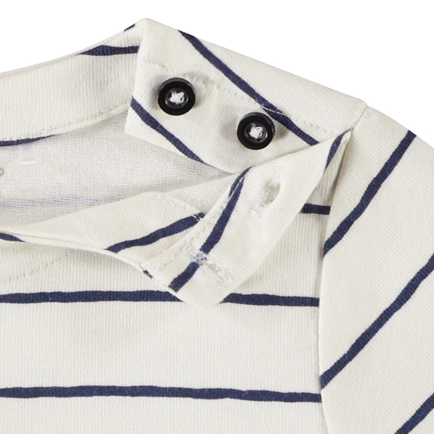 Marinière avec puff print pour bébé garçon 