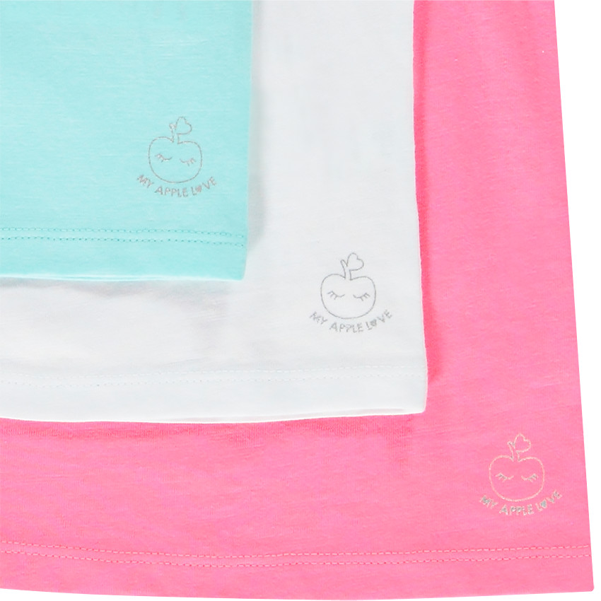 Lot de 3 débardeurs unis pour bébé fille 