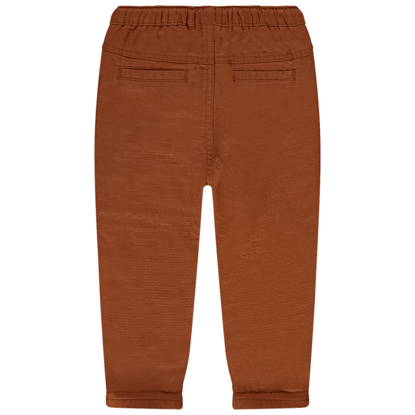 Pantalon droit en toile gaufrée pour bébé garçon 
